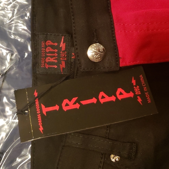 Sold TRIPP NYC Split Skirt, Red/Black, Punk as ____* - Picture 8 of 14
